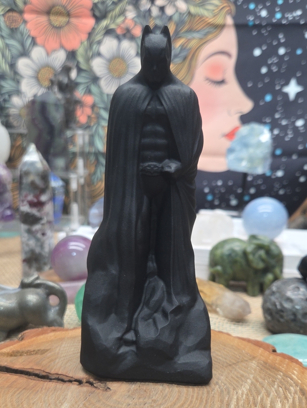 Black Batman Statue Home Art Figurine - Decorative Sculpture